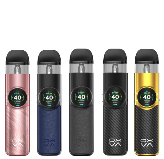 Oxva NeXLIM open pod kit with 2mL capacity, featuring sleek design and modern vape device for easy use and portability.