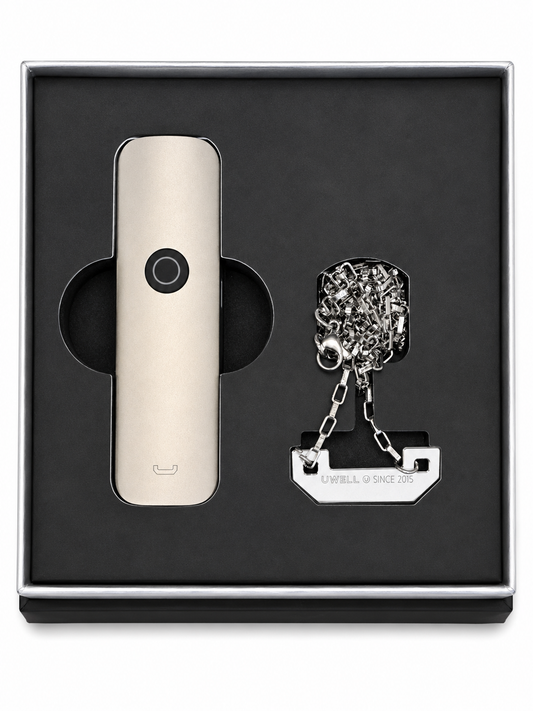 UWELL Caliburn G4 Classic pod kit with sleek design, showcasing the compact device and replaceable pod for vaping.