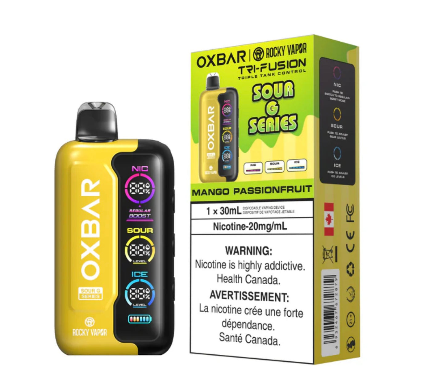 Oxbar Tri-Fusion Sour G Series