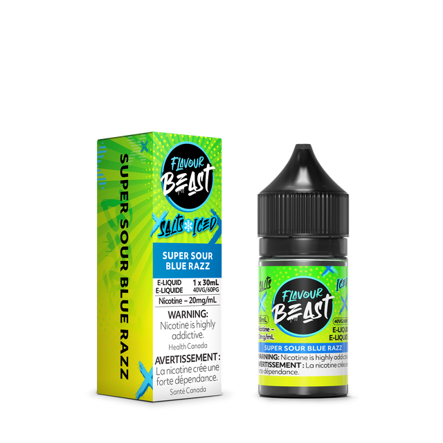 Flavour Beast Salt Nic E-Juice 30ml bottle with colorful label, ideal for vaping, smooth salt nicotine flavor.