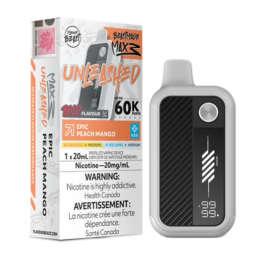 Flavour Beast Unleashed Beast Mode MAX 3 disposable vape device with colorful design, compact and portable for vaping on the go.
