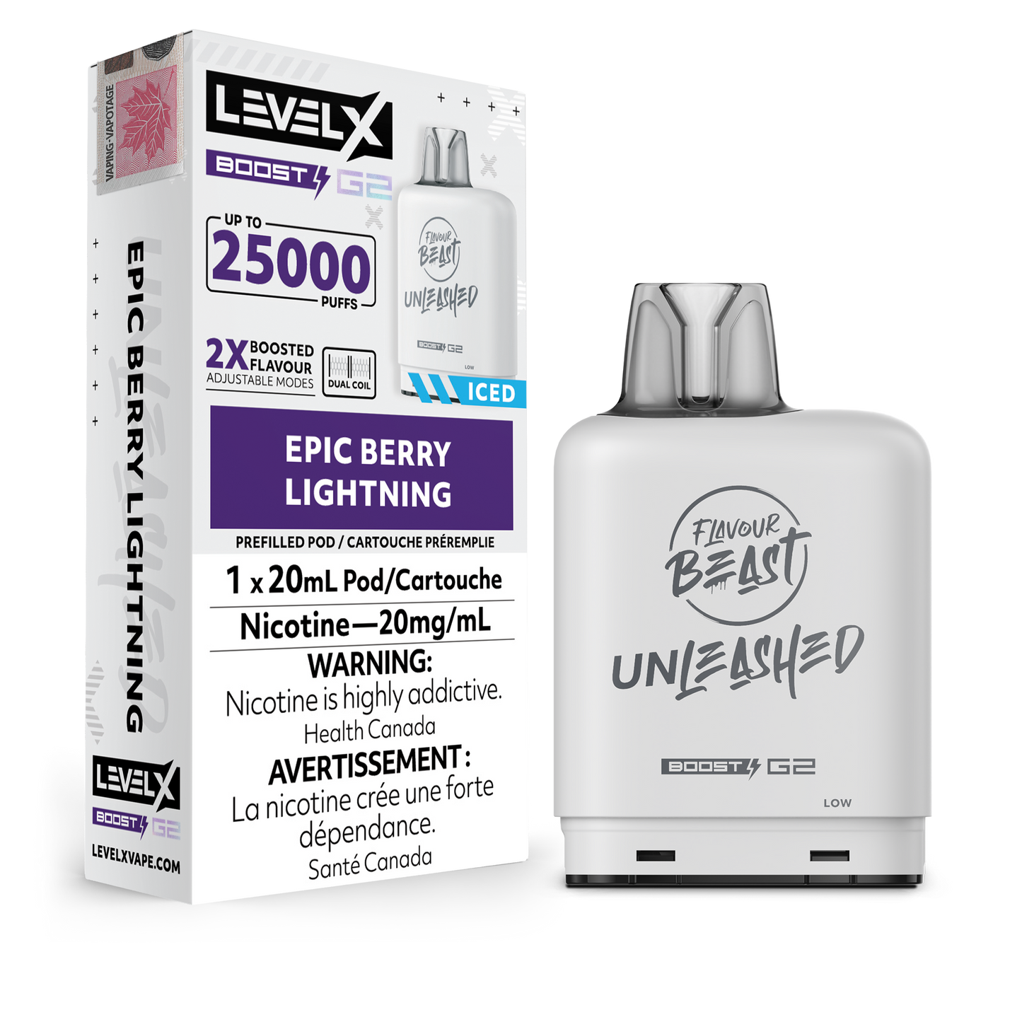 Level X Flavour Beast Unleashed Boost G2 Pods 25K - VAPEPUB