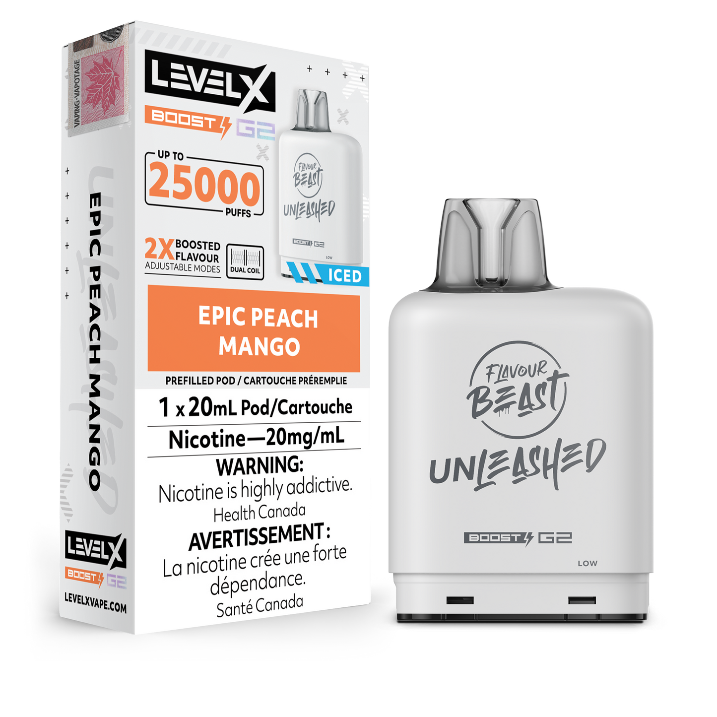 Level X Flavour Beast Unleashed Boost G2 Pods 25K - VAPEPUB