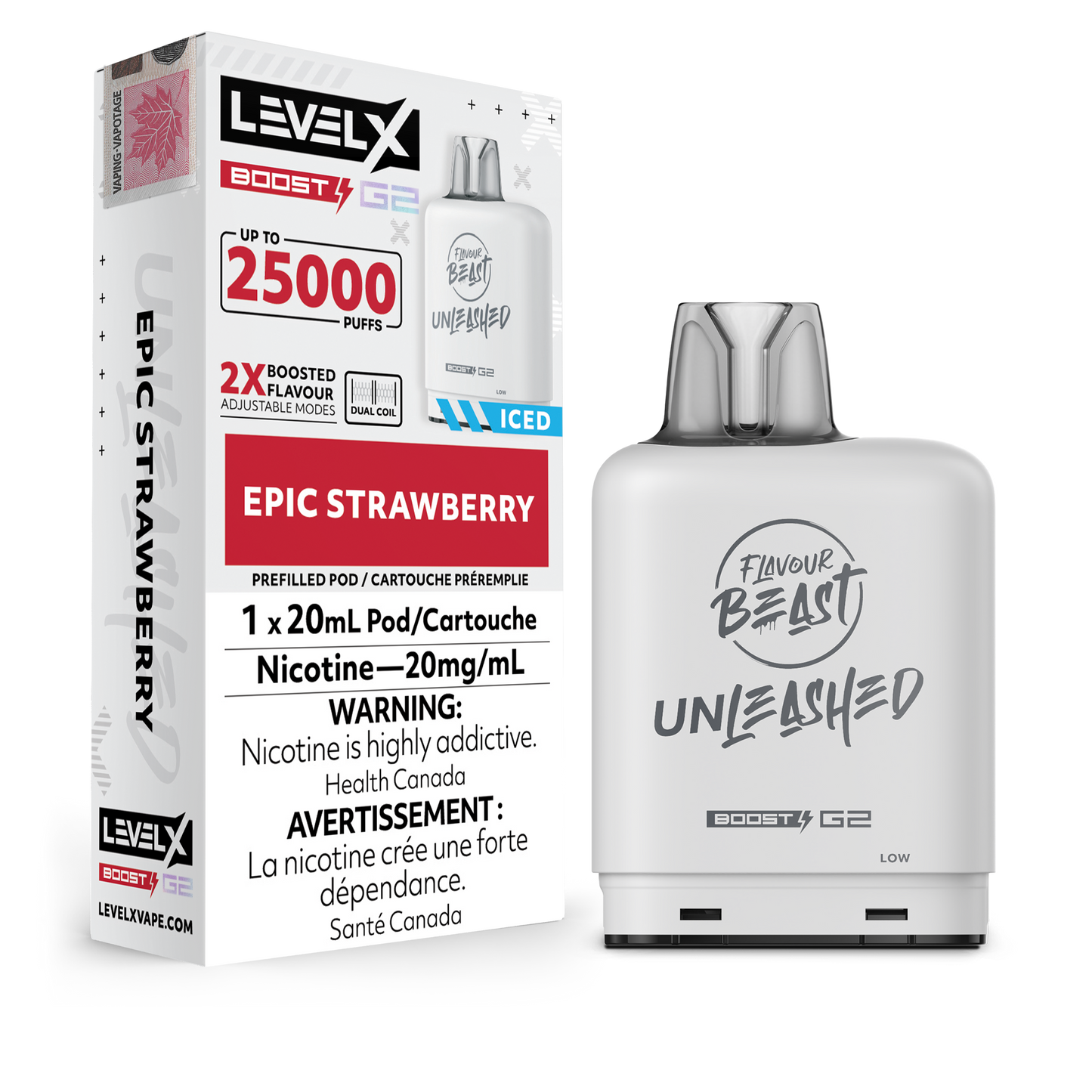 Level X Flavour Beast Unleashed Boost G2 Pods 25K - VAPEPUB