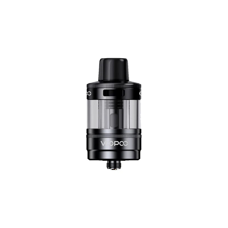 Voopoo PnP X Pod Tank with 5ml capacity and adjustable airflow, featuring a sleek design for vaping enthusiasts.