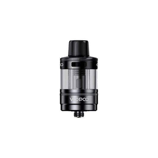 Voopoo PnP X Pod Tank with 5ml capacity and adjustable airflow, featuring a sleek design for vaping enthusiasts.