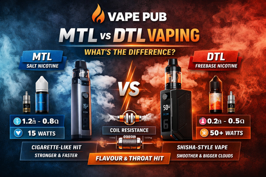 MTL vs. DTL Vaping: Understanding the Key Differences and Coil Recommendations