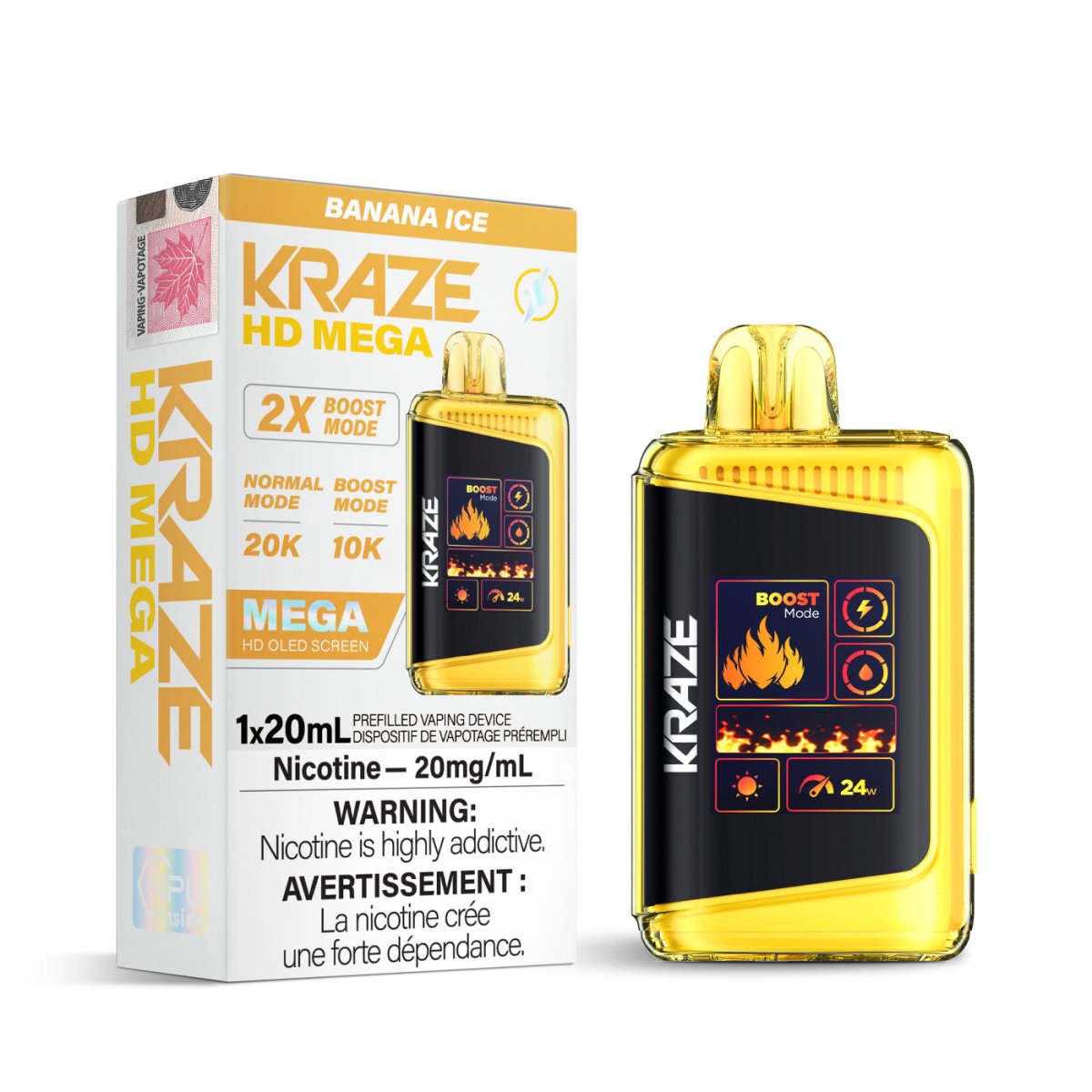 Kraze HD Mega 20K - VAPEPUB