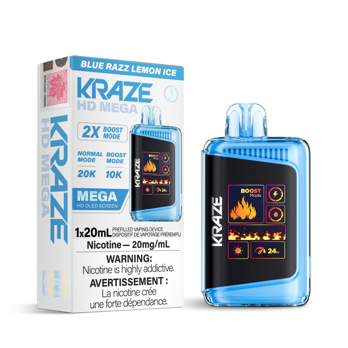 Kraze HD Mega 20K - VAPEPUB