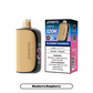 Orbito Lumo AI 120K disposable vape with blueberry and raspberry flavor, featuring a sleek blue and red design.
