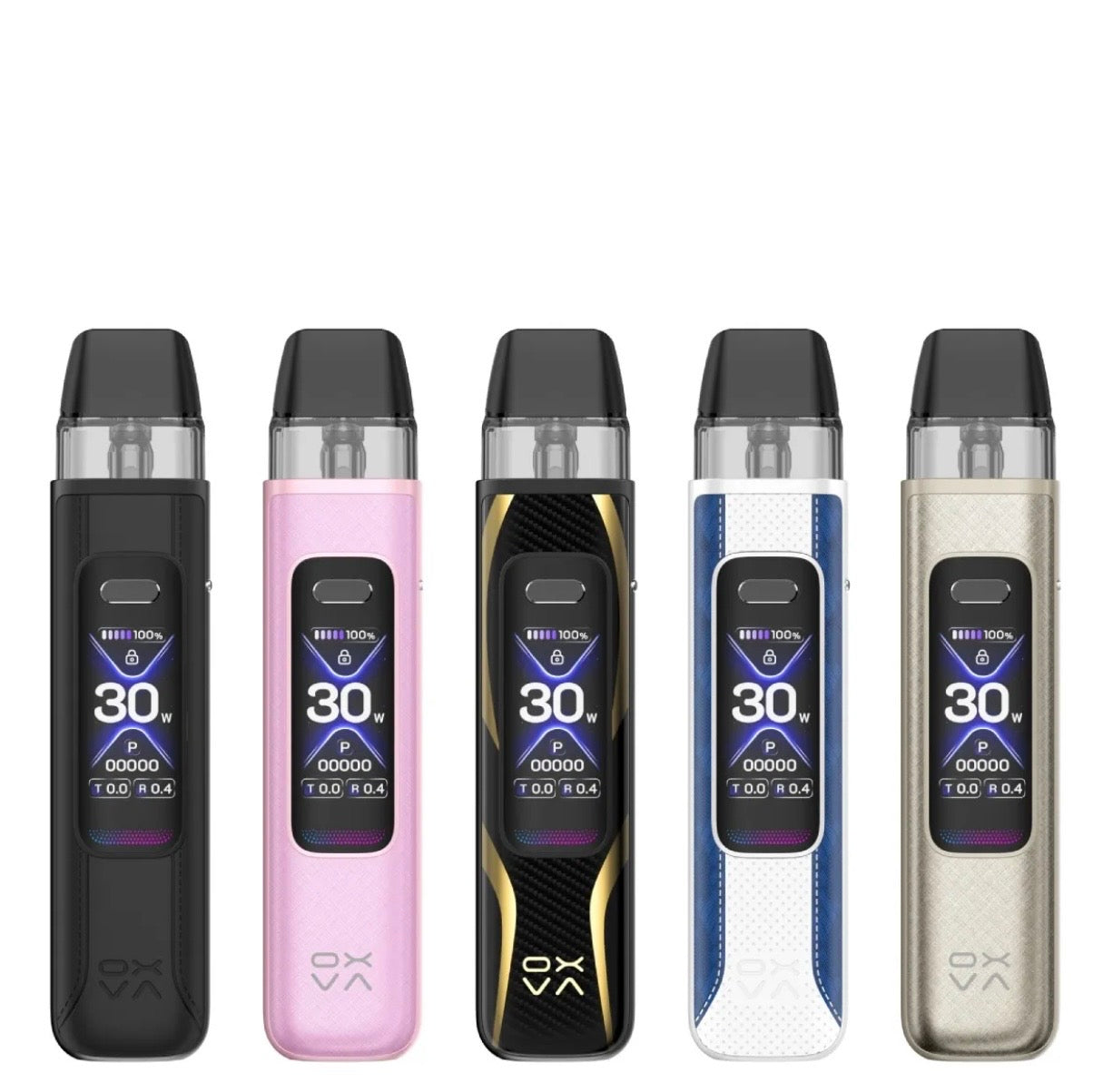 Oxva XLIM Pro 3 open pod kit with 2mL capacity, CRC version, showing sleek design and refillable pod for vaping.