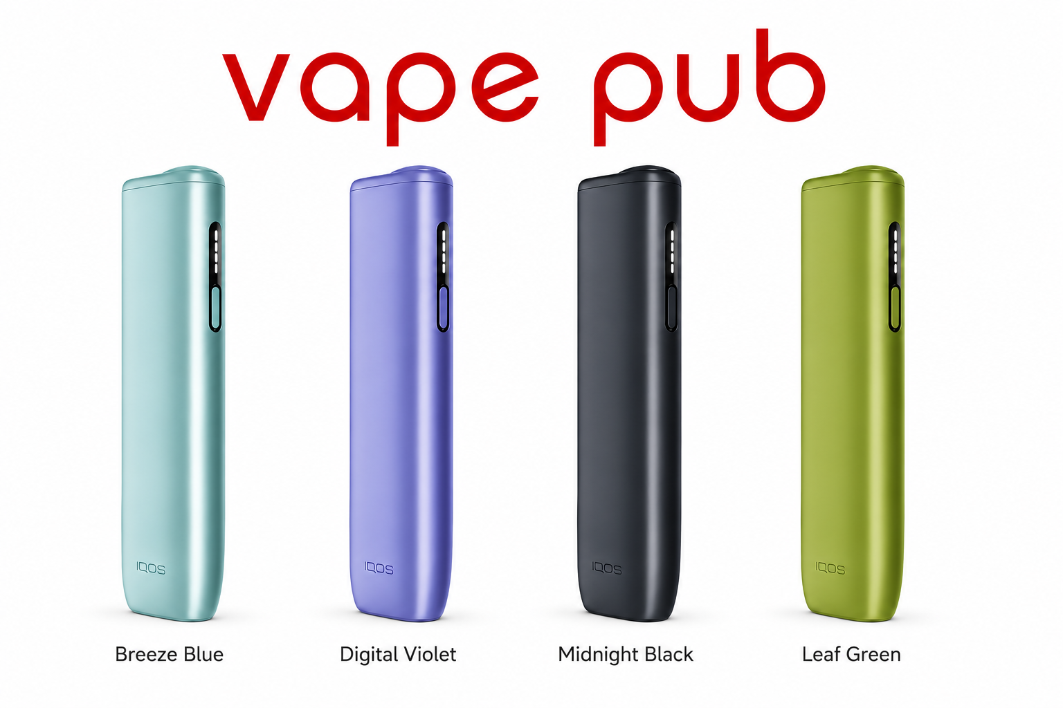 IQOS ILUMA i ONE Kit tobacco Heets device in sleek black design, featuring the IQOS logo and modern electronic heating system.