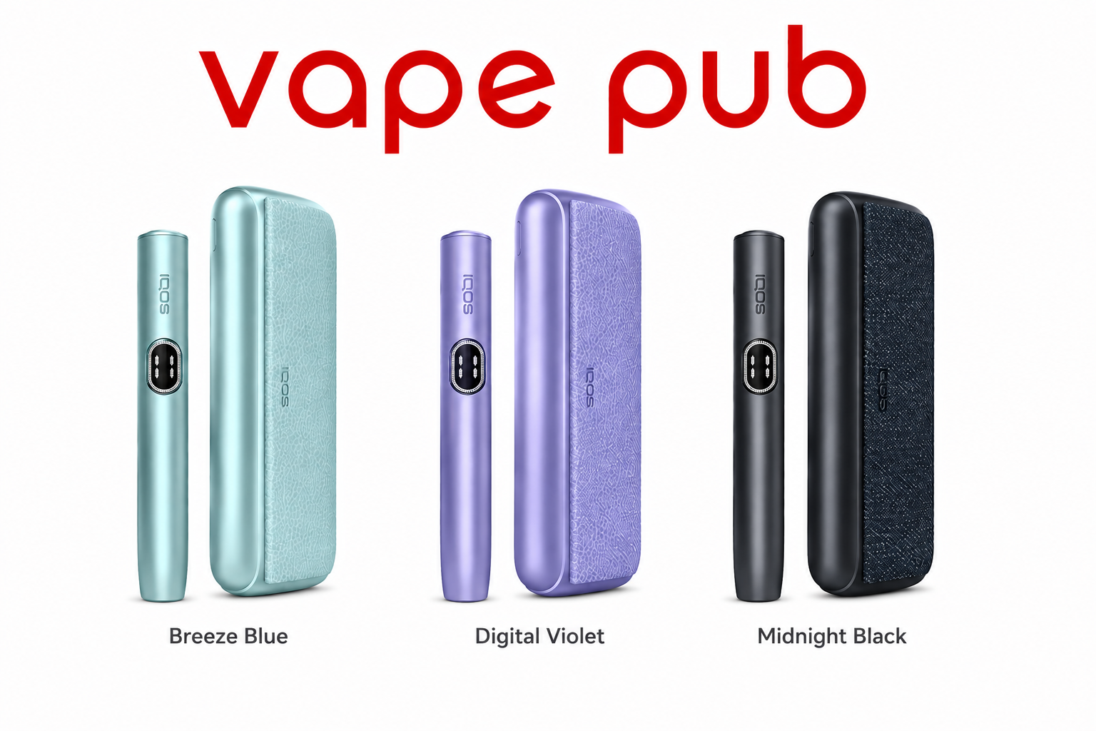 IQOS ILUMA i PRIME Kit tobacco Heets device by IQOS, showing the sleek electronic smoking device with LED indicator and accessories.