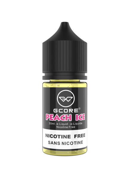 Gcore 30mL nicotine-free e-liquid e-juice in a clear bottle, designed for vaping without nicotine.