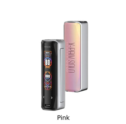 SMOK X-PRIV SOLO 80W mod with sleek black finish and digital display, designed for vaping enthusiasts.