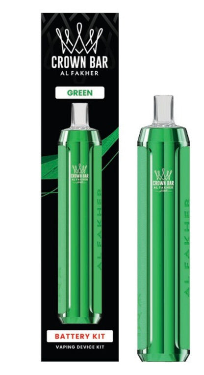 Crown Bar Al Fakher AF600 pre-filled pod device with sleek design and mouthpiece, ready for vaping.