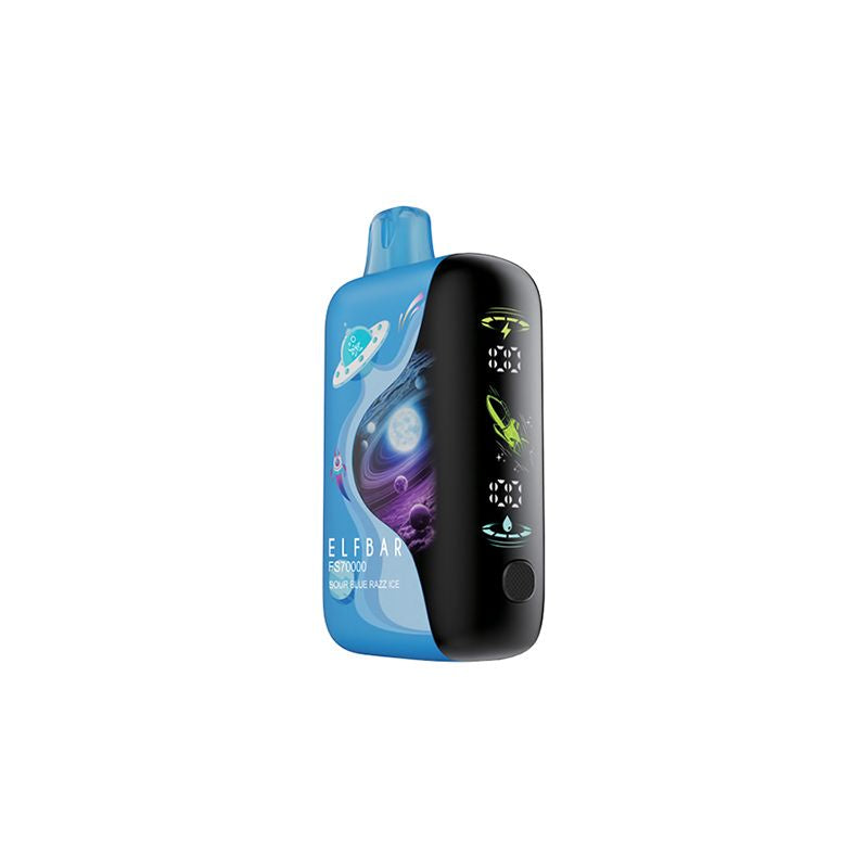 ELFBAR FS 70K disposable vape device with sleek design, showing the compact, portable shape and branding on the device.