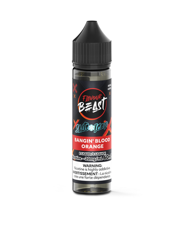 Bottle of Flavour Beast Salt Nic E-Juice 60ml with colorful label and dropper cap, designed for vaping.