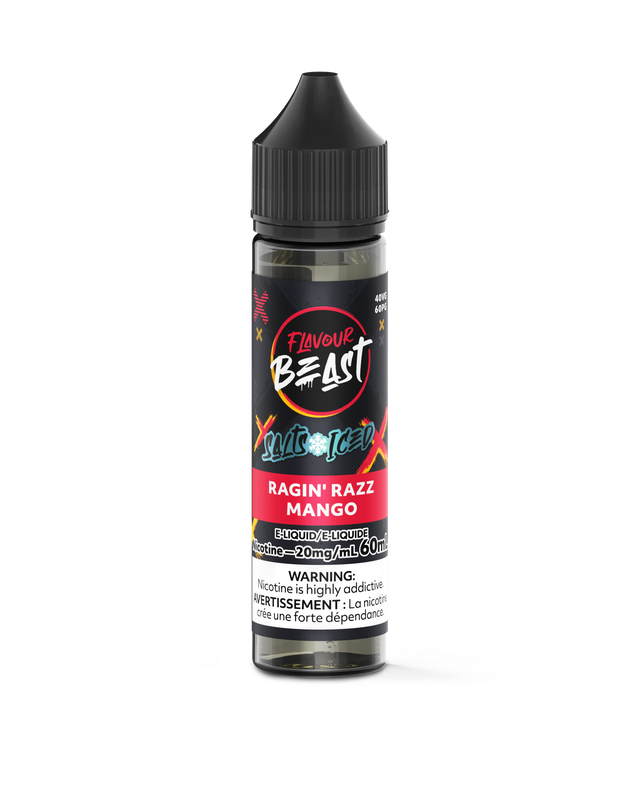 Flavour Beast Salt Nic E-Juice 60ML bottle with colorful label and dropper cap, designed for vaping flavors.