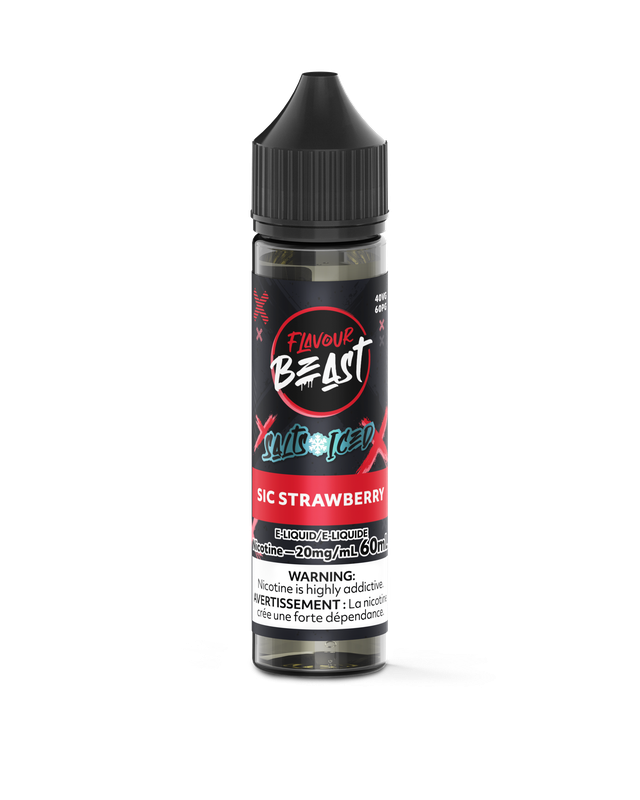 Bottle of Flavour Beast Salt Nic E-Juice 60ml with colorful label, designed for vaping enthusiasts.