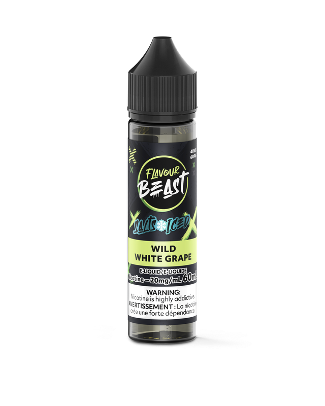 Flavour Beast Salt Nic E-Juice 60ml bottle with colorful label and dropper cap, ideal for vaping.
