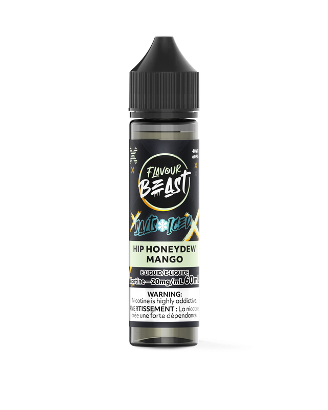 Bottle of Flavour Beast Salt Nic E-Juice in 60ML with colorful label, designed for vaping with salt nicotine.