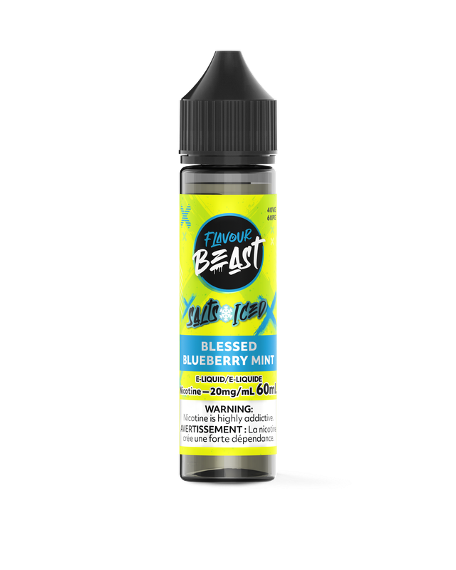 Flavour Beast Salt Nic E-Juice 60ML bottle with colorful label, designed for vaping with salt nicotine for smooth flavor.