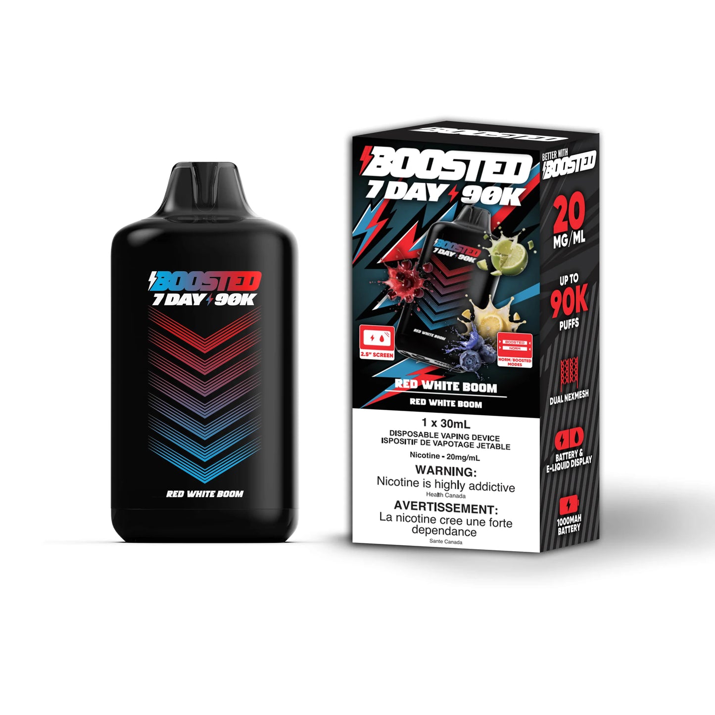 Boosted 7 Day 90K Disposable - VAPEPUB