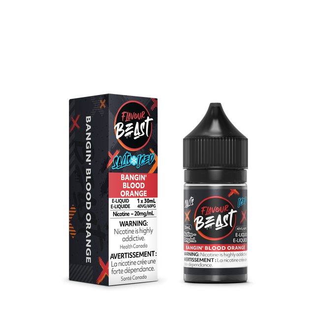 Flavour Beast Salt Nic E-Juice 30ML bottle with colorful label, designed for vaping, featuring bold branding and vibrant artwork.