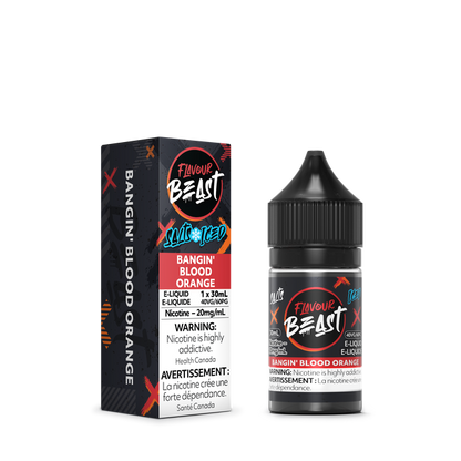 E-Juice Salt bottle from Flavour Beast with 30ml of Salt Nic flavored vape liquid.