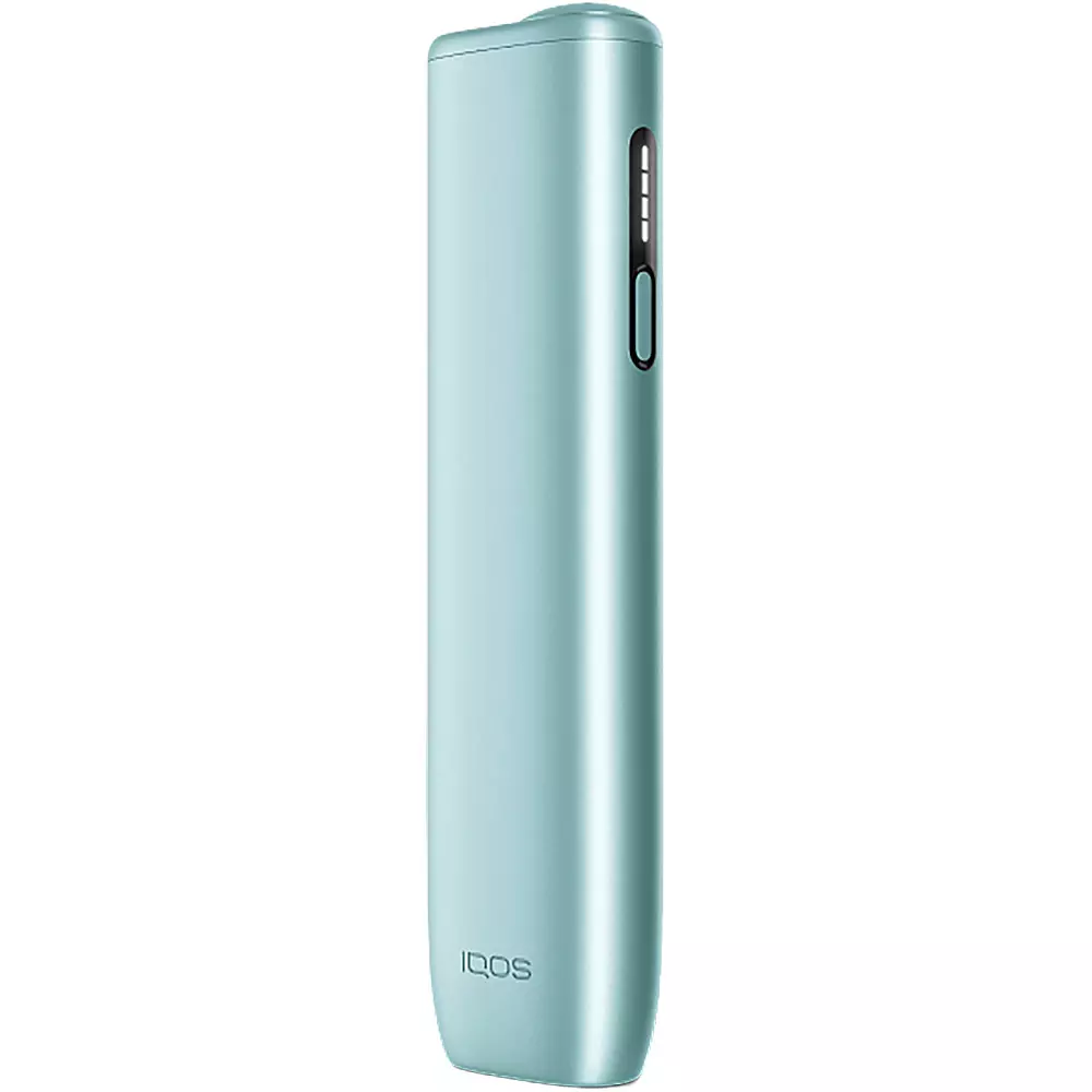 IQOS ILUMA i ONE Kit tobacco Heets device with sleek design and digital display, used for heated tobacco consumption.