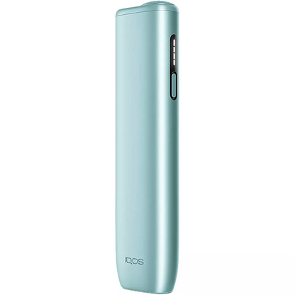 IQOS ILUMA i ONE Kit tobacco Heets device with sleek design and digital display, used for heated tobacco consumption.