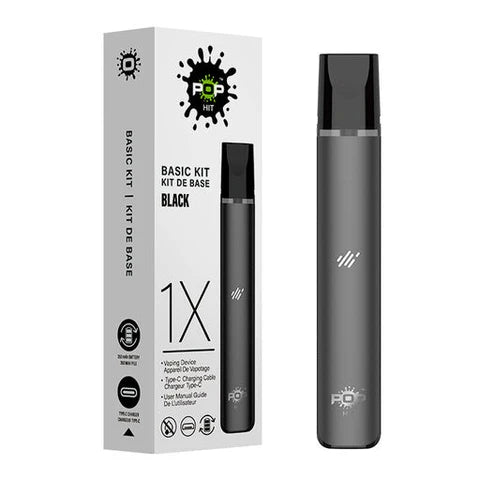 PoP HIT Pop Hit Device, pre-filled pod vaping device, showing sleek design and colorful pod options.