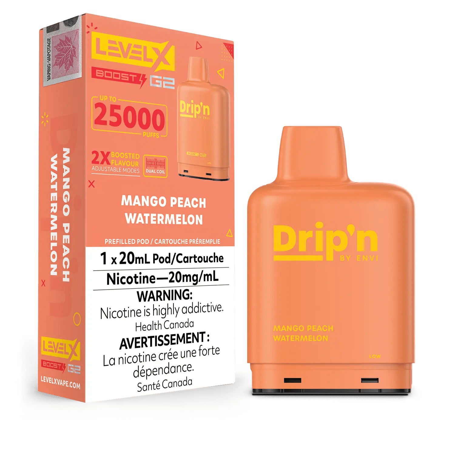 Level X Drip'n Boost Pods 25K - VAPEPUB