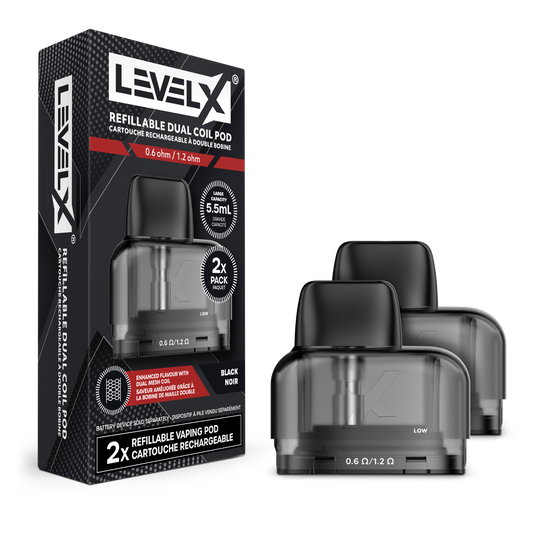 Level X Refillable Open Pod 5.5ML - VAPEPUB