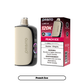 Peach Ice Orbito Lumo AI 120K disposable vape device with peach-colored design and sleek cylindrical shape.