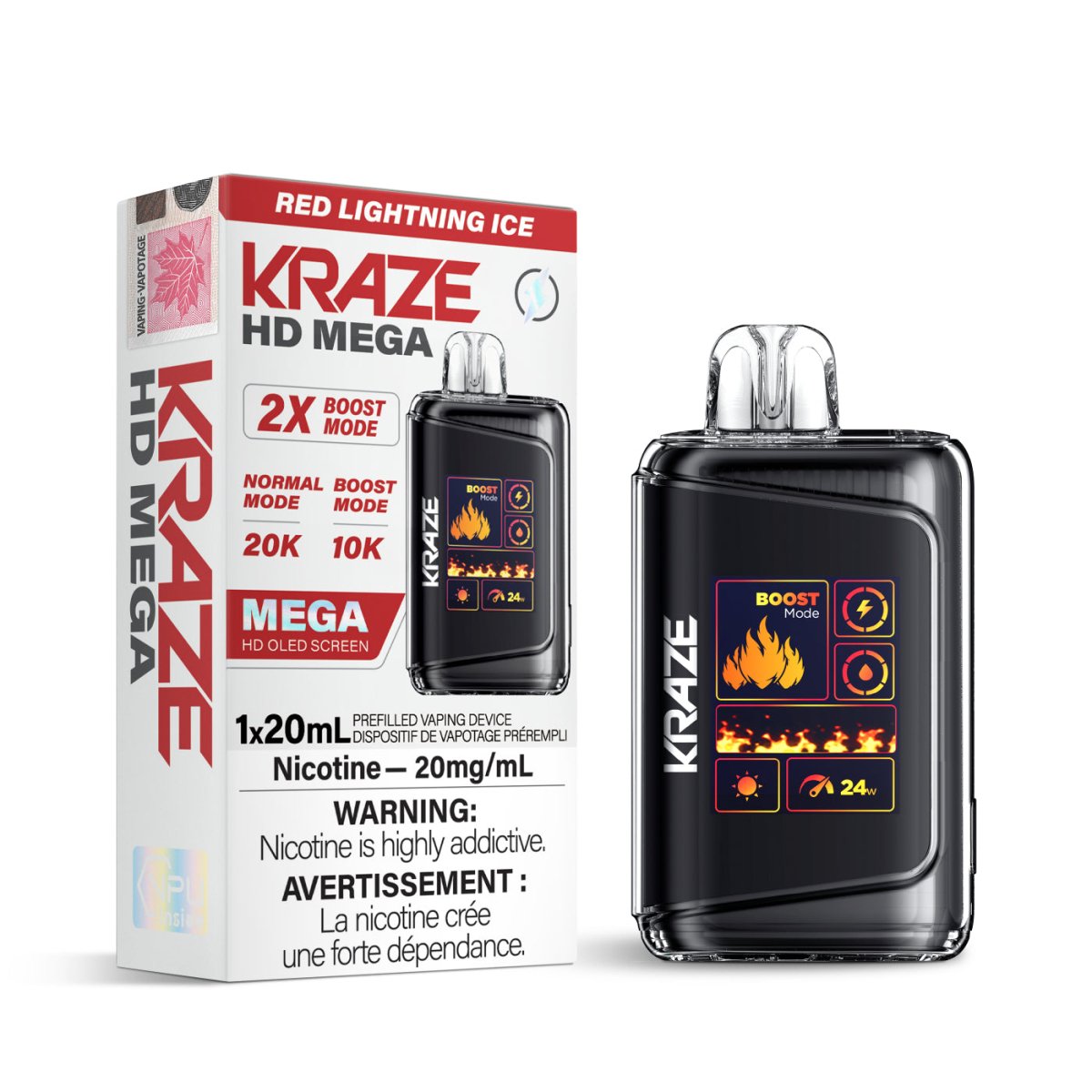 Kraze HD Mega 20K - VAPEPUB