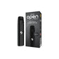 Black STLTH open pod device kit with compact design and removable pod system for vaping.