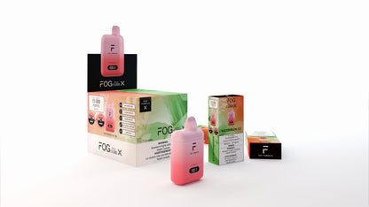 Fog Formula Fog Series X 15K disposable vape with watermelon and ice flavor in a sleek design.